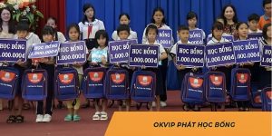 OKvip cùng em đến trường trao học bổng